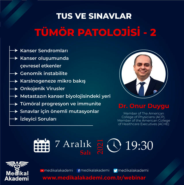 TUS ve Sınavlar için Patoloji: Tümör Patolojisi - 2